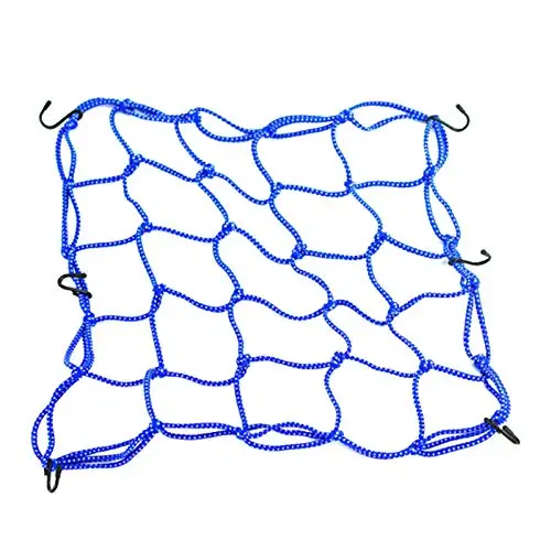 3 цвета 40x40 см держатель шлема для мотоцикла отражающая сетчатая Сетчатая Сумка сверхмощный 6 крючков удерживающий багаж сетчатый амортизирующий трос