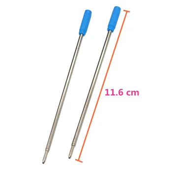 

10 Pcs High Quality Writing Pen Refill Blue Black Ink Ballpoint Ball Point Pens Refills