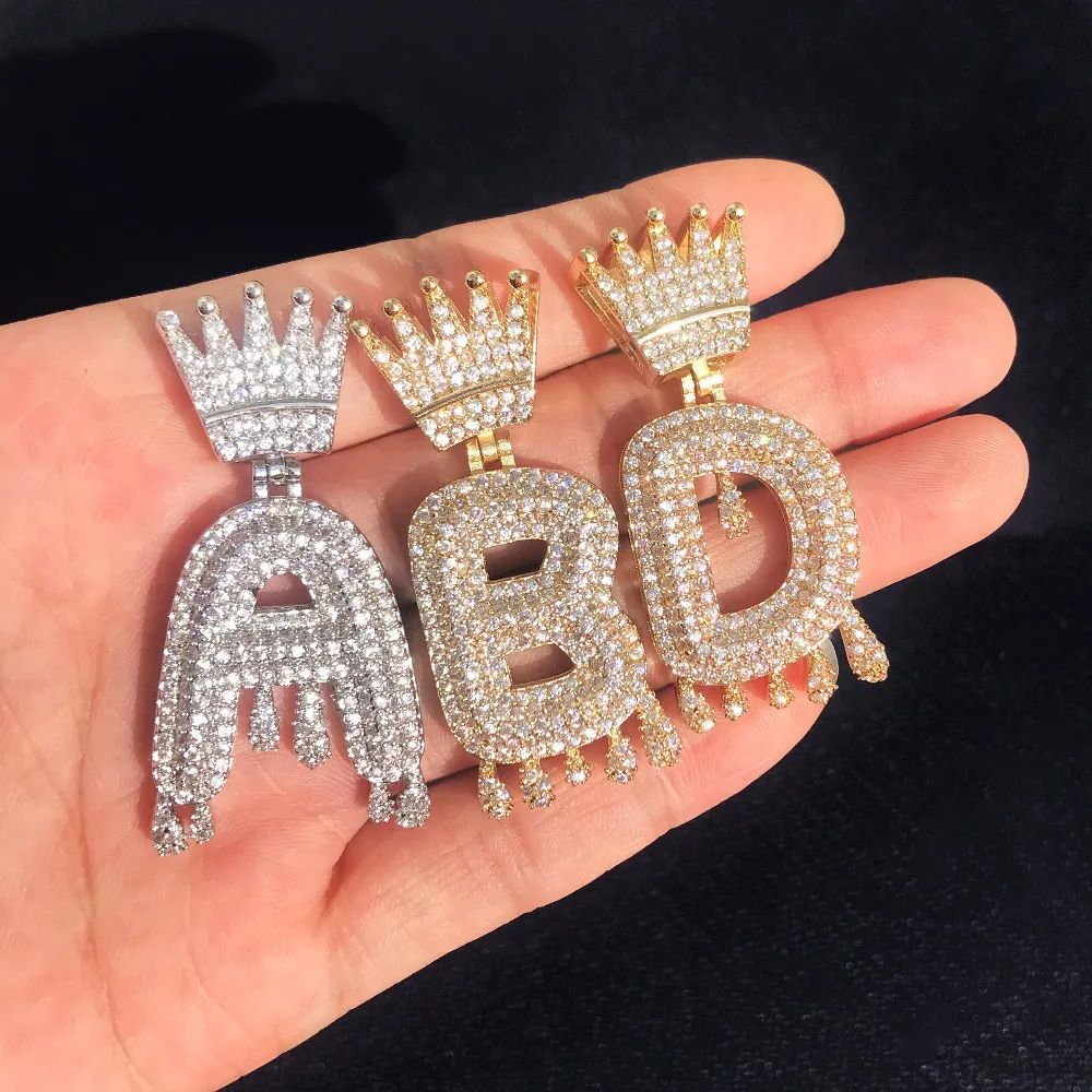 Royal Crown Letter Pendants | ChainSwagger