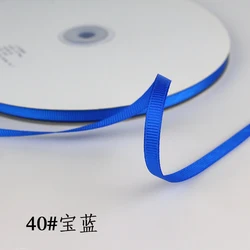 Elegant 6mm Grosgrain Satin Ribbons for Decorations and Crafts (Royal blue)