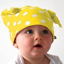 Модные хлопковые детские колпачки в горошек шапочки - Цвет: 4B008