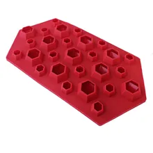 DIY Ледогенератор в форме бриллианта форма для льда 27 полостей кристальная силиконовая форма для мороженого Бытовые аксессуары для кухонного бара