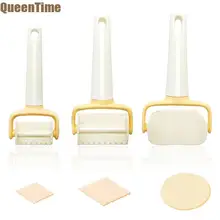 QueenTime 3 шт. Роллинг формочки для печенья набор скребок для теста штамп для печенья DIY принадлежности для приготовления кондитерских изделий пластиковые формы для помадки украшения
