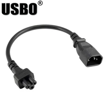 

Universal black 0.2M PVC Copper CE certificed IEC320 C14 to C5 extension cord C5 plum chassis cabinet PDU/UPS server power cable