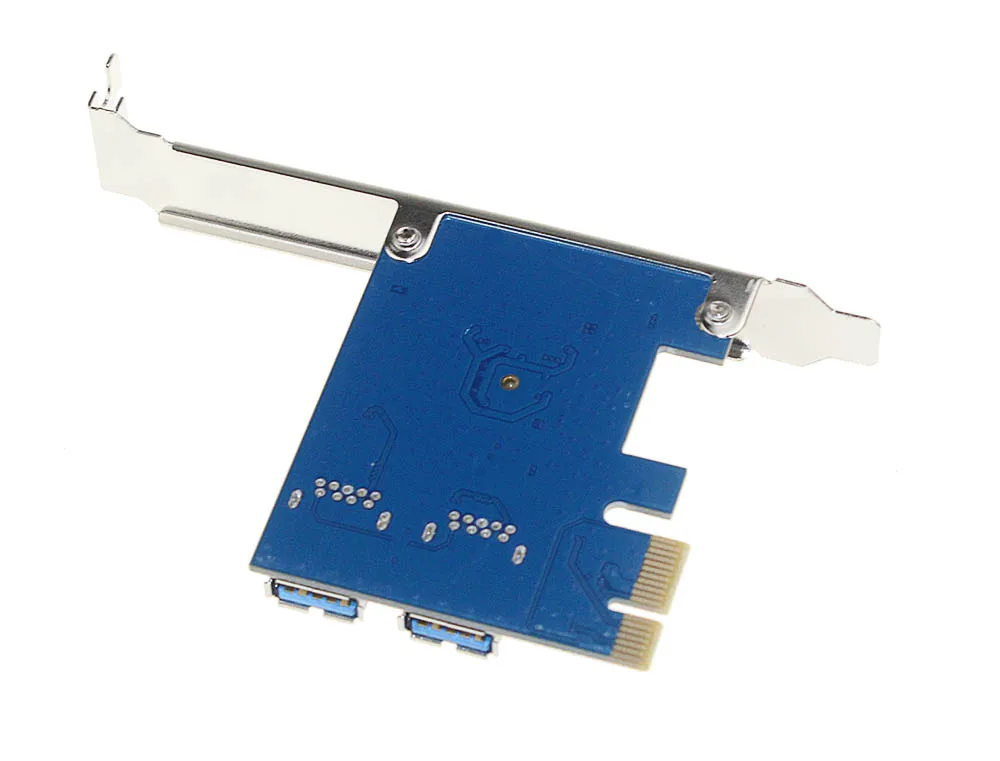 PCIe Riser Card от 1 до 2 PCI-E 1X до PCI-E 16X слот с USB 3,0 кабель питания Майнинг адаптер конвейер для биткоина