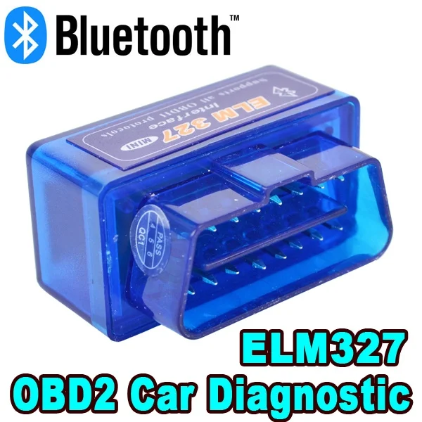 

New Hot V2.1 Mini ELM327 Bluetooth OBD2 ELM 327 Auto Diagnostic Tool Code Reader Scanner OBDII for Protocols Android Torque/PC