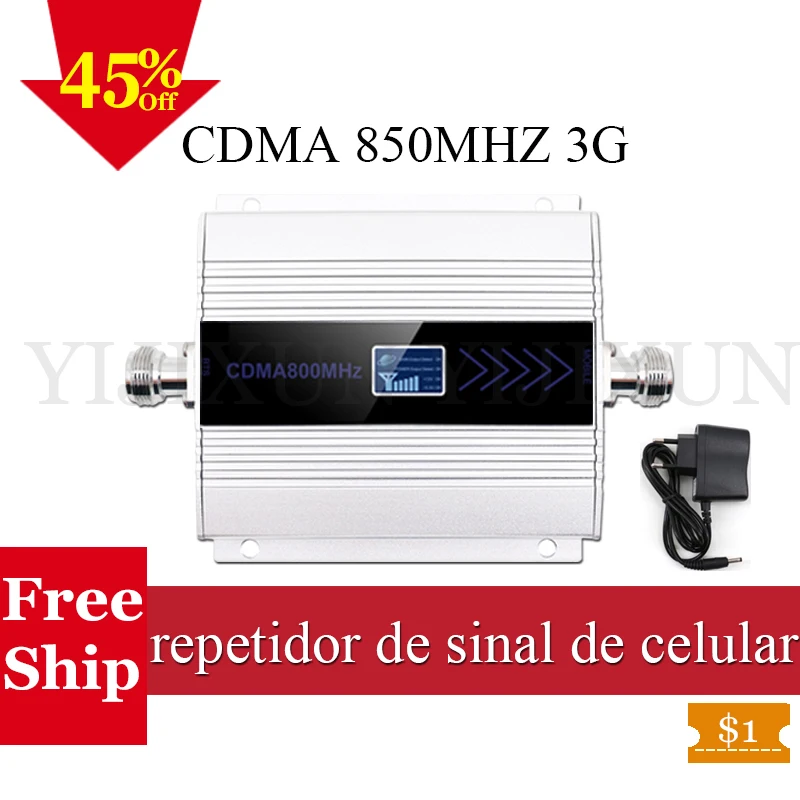 

Brazil CDMA GSM UMTS 850mhz Cellular Signal Repeater Celular Repetidor 2G/3G/4G 850 Mobile Phone Booster Band 5)3G Amplifier