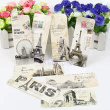 30x Франция Париж Эйфелева башня различные европейские сцены винтажные закладки Набор