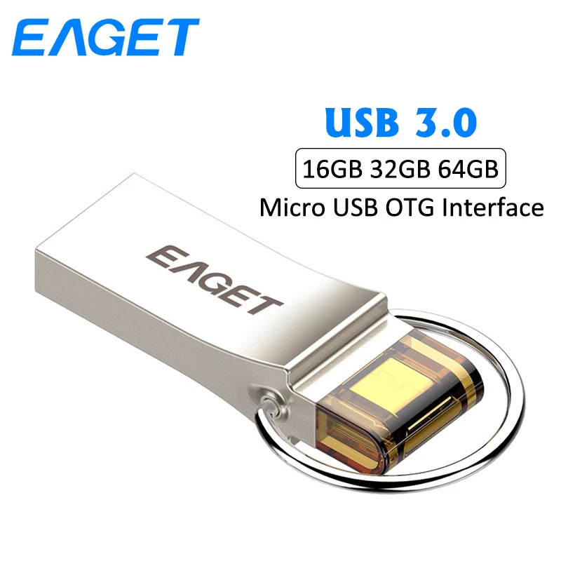 EAGET OTG USB флэш накопитель 32 Гб 3 0 Micro флеш 16 ГБ Флешка 64 U диск карта памяти для samsung