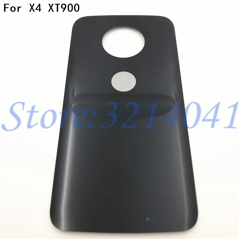 Задняя крышка батарейного отсека для Motorola X4 (2017) XT1900-1 с наклейками | Мобильные