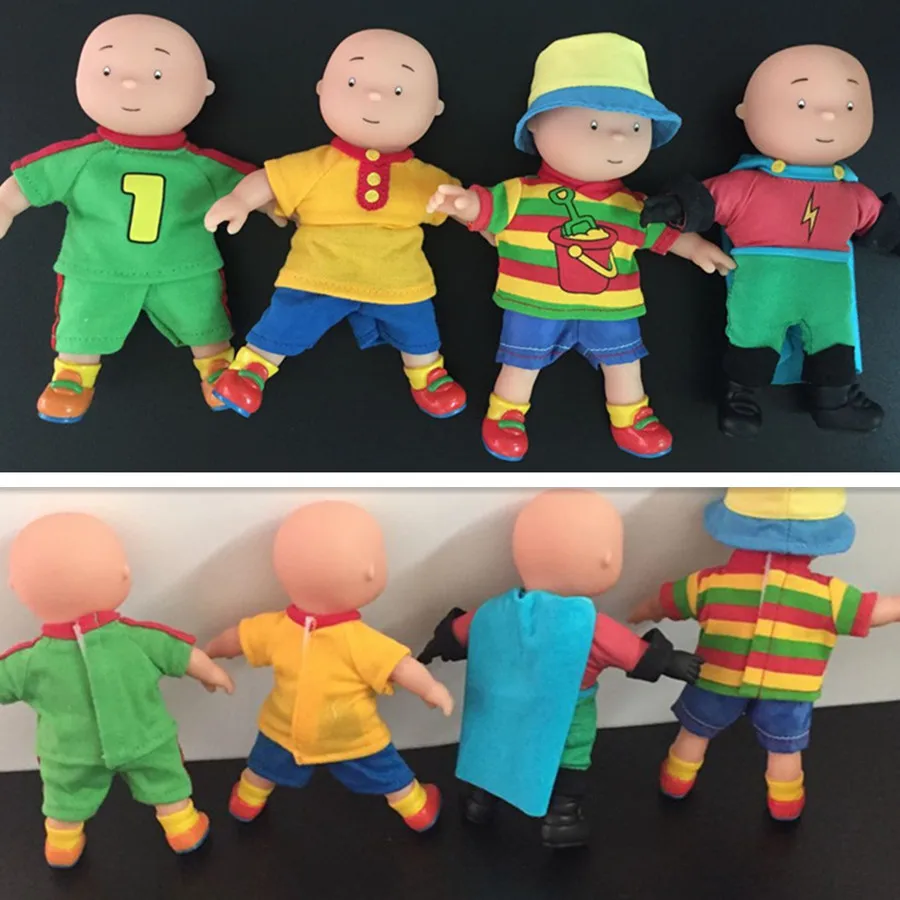 4 шт./лот мультяшная фигурка модель игрушки Caillou 16 см ПВХ фигурка модель игрушки Детский подарок на день рождения