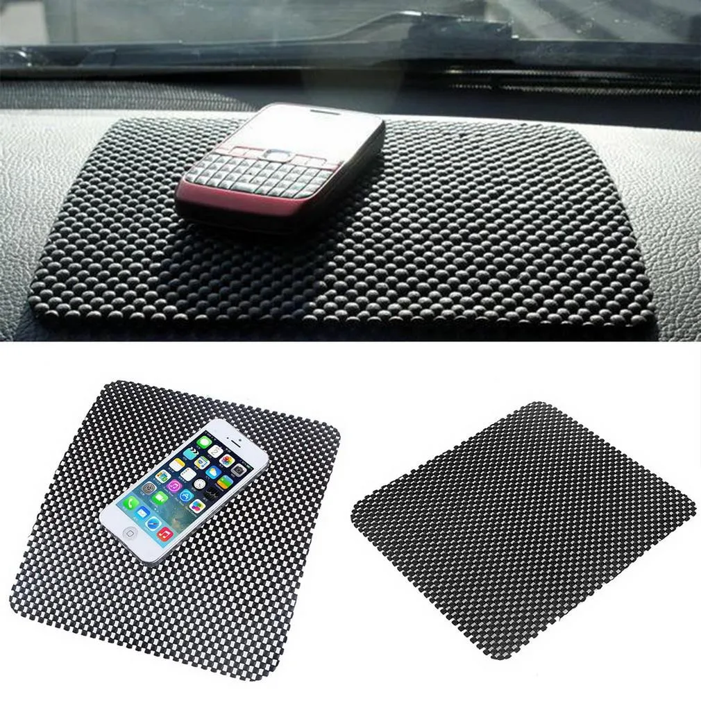 

2019# 19.7*16.5cm Flexible Black Color Car Non Slip Dashboard Mat Key Pads Holder for MP3 MP4 IPDA Non Slip Large Anti Slip Mat
