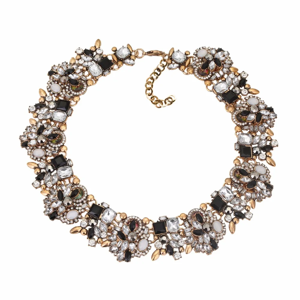 

N00390 christmas gifts choker Necklace Z statement maxi necklaces & pendants Rhinestone Fashion Women Jewelry Bib Collar women