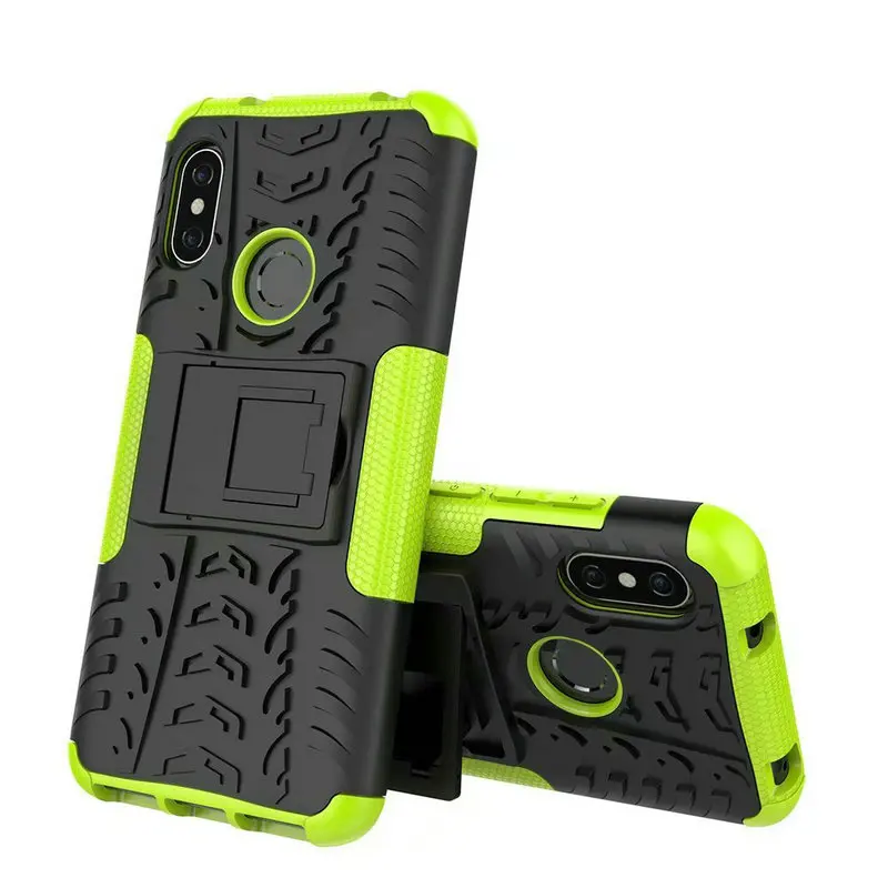 

Mi A2 Lite TPU + PC 2 in 1 Shock-Proof Rugged Armor Case Mi A2 Phone 360 Kickstand Mi 9 SE Mi 9T Pro Cover Capa Xiaomi MiA2 Lite