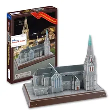 Кэндис Го 3D DIY игрушка-головоломка бумаги модель здания собрать ручной работы игры собор Крайстчерч Новой Зеландии церкви подарок 1 шт