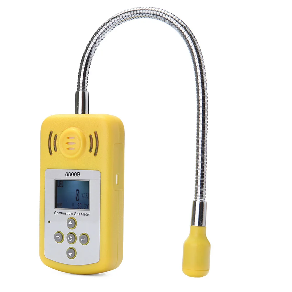 

Meterk Combustible Gas Detector Portable Gas Leak Location Determine Tester with LCD Display and Sound-light Alarm