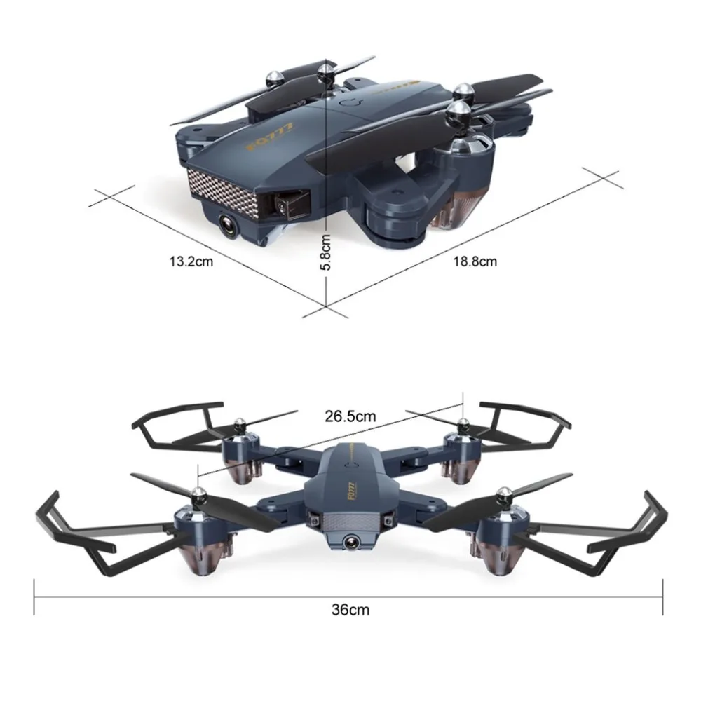 FQ777 FQ35 480 P пикселей 2,4 г вертолет RTF WI-FI FPV Широкий формат HD Камера Высокой Провести Безголовый Складная Quadcopter Радиоуправляемый Дрон