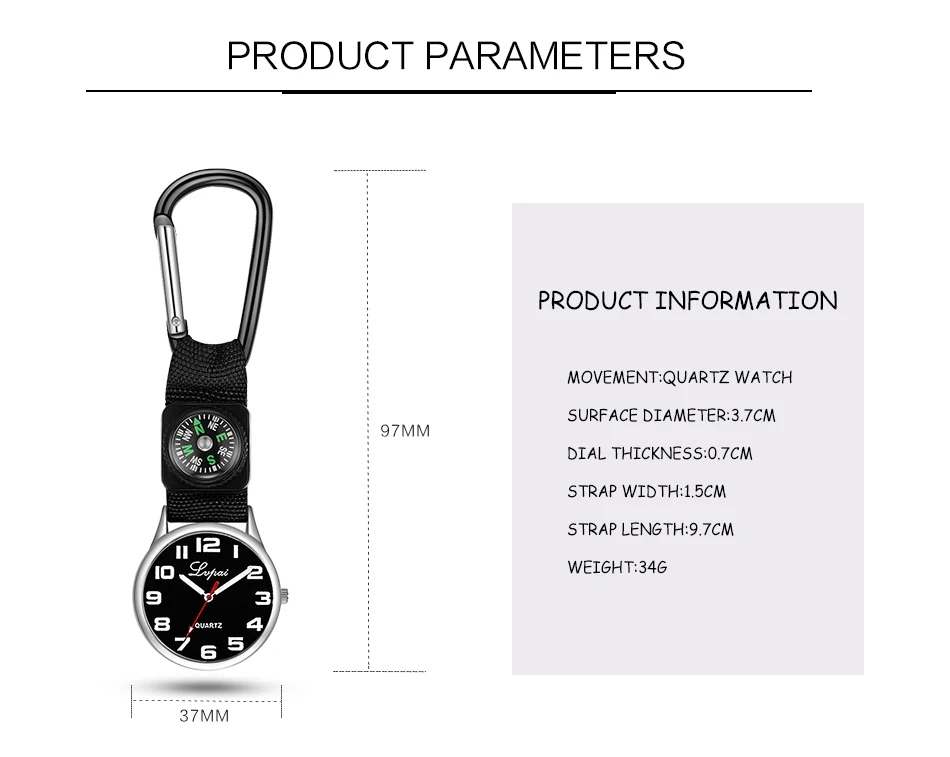 2018 новые спортивные часы компас мужчины часы кварцевые карманные брелок медсестры смотреть повесить застежка подарок Relogio Masculino