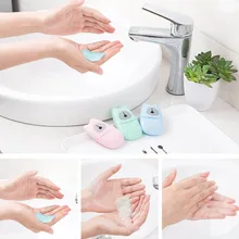 2 коробки портативный мыло бумага одноразовое ароматическое кусковое листовое мини для путешествий на открытом воздухе FM88