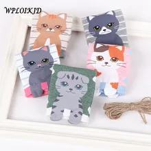 [Wploikjd] Хань вариант в горошек с рисунками из мультфильмов; модные милые носки с ушками t Для женщин в студенческом стиле хлопчатобумажные забавные носки Calcetines Mujer