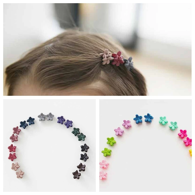 

5PCS/lot Cute Flowers Hair Clips Dull Polish Hairpin for 1/6 1/3 1/4 1/8 Dolls Decor Accessories toys for girls