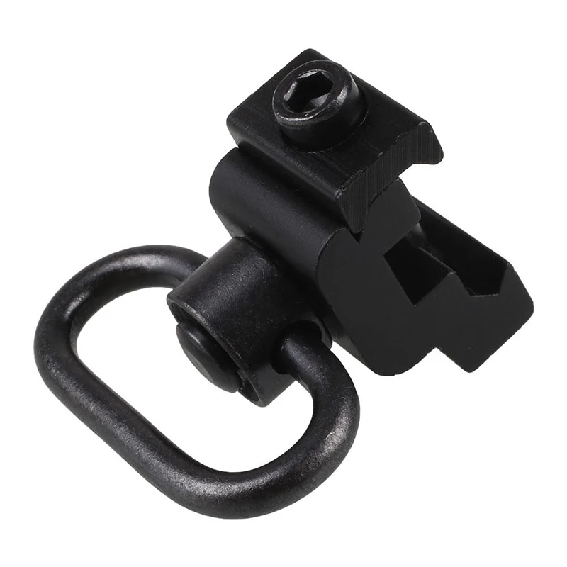 

1PC QD Heavy Duty Quick Release Detach Push Button Sling Swivel Adapter Set Picatinny Rail Mount Base 20mmConnecting Sling Ring