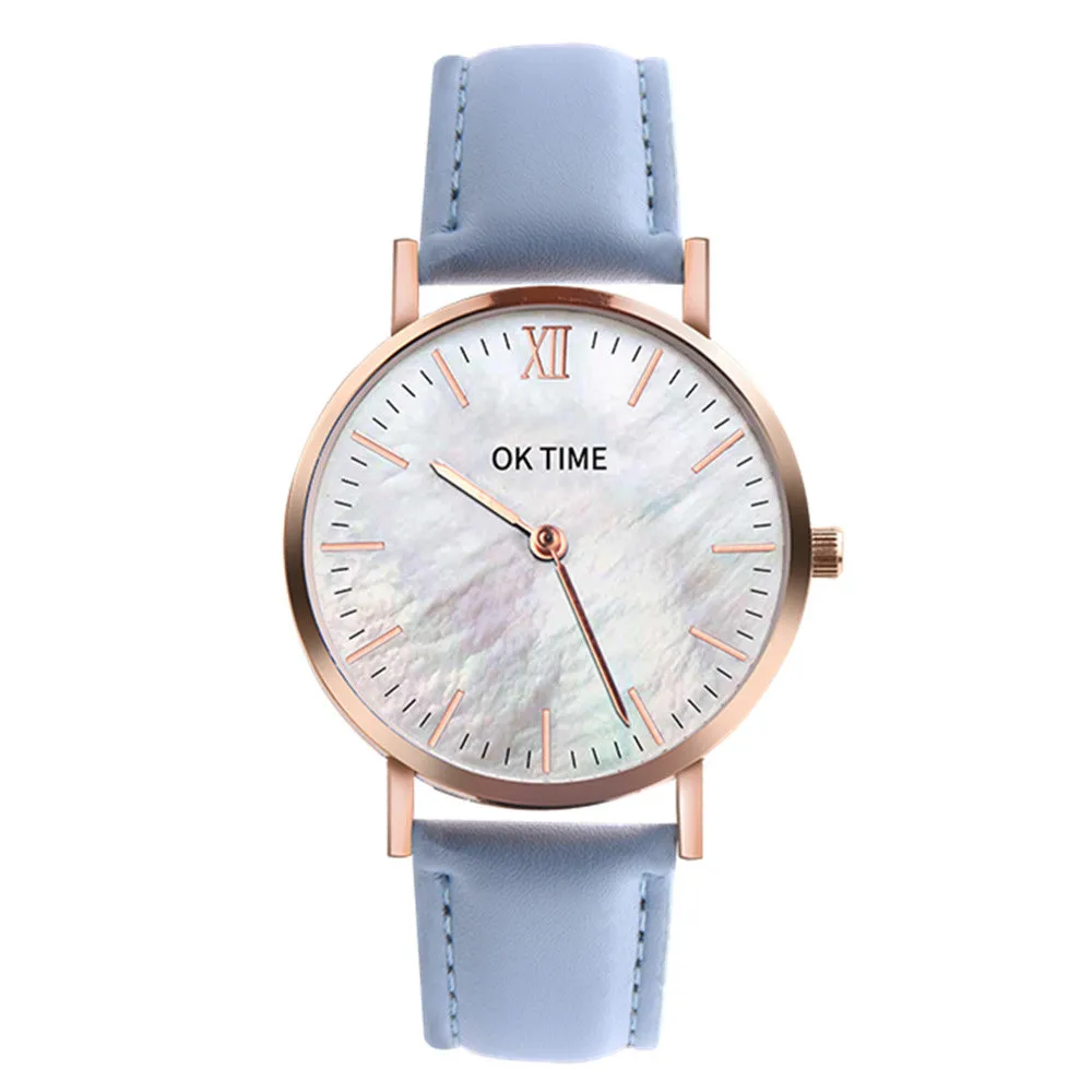 Betreasure Ultra Thin lovers Men's Women Watches Luxury Leather Casual Quartz Watch