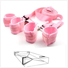 Сексуальный комплект нижнего белья наручники запястья и лодыжки наручники БДСМ связывание ограничения набор матрасов под кровать горячие эротические костюмы для секса