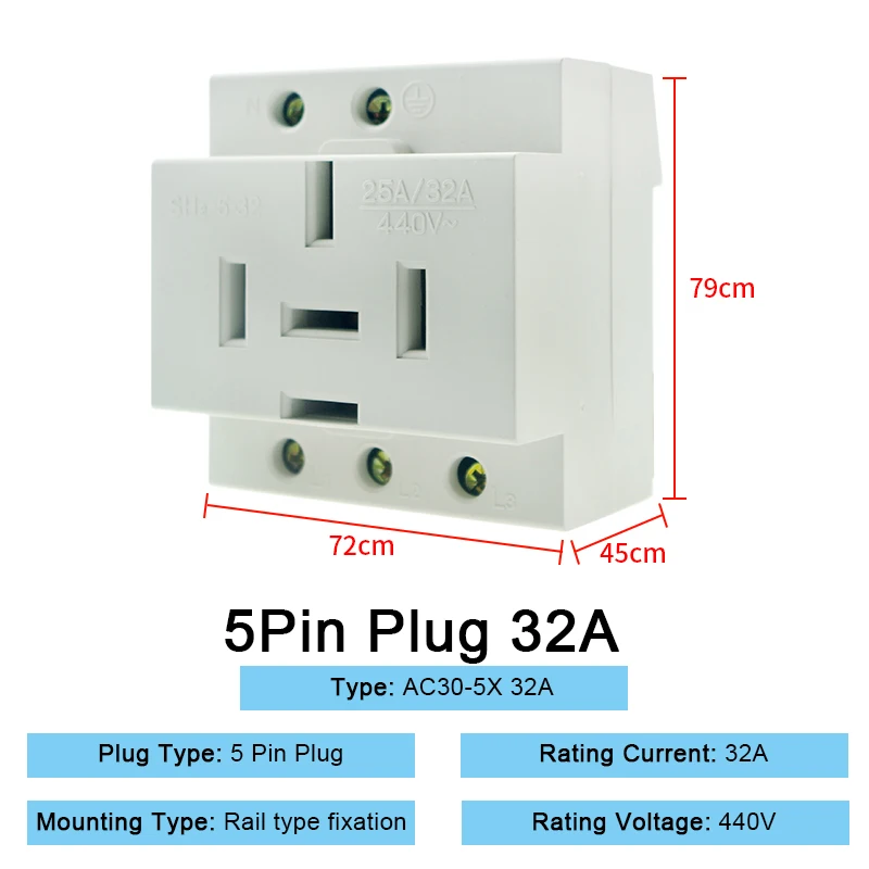5 32A 440V