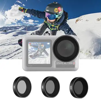 

Neewer 3-Pack Filter Set for DJI Osmo Action, Includes ND4, ND8, ND16 Filter, Direct Thread in Installation