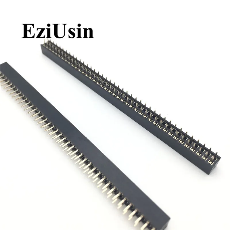 1.0mm 1.0 Single Double Row Female 1*50p 1x50p Breakaway PCB Board Pin Header socket Connector Pinheader Plastic height 2.0 SMT pitch 2 54mm pin stright female single row pin header strip connector kit for pcb board 2 3 4 5 6 7 8 10 20 40 pin