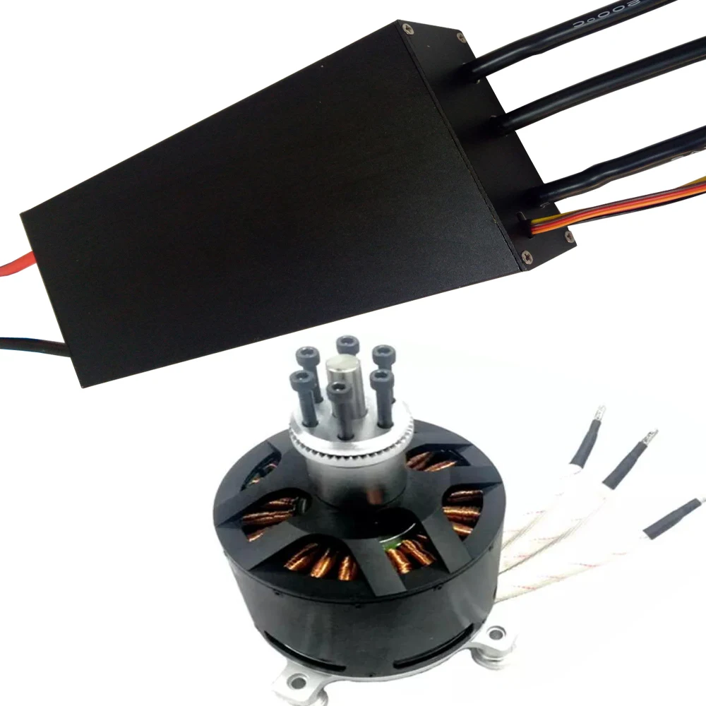 

25KW 120100 Outrunner Brushless Motor for Electric Paramotors and Electric Go-karts with 22S 500A boat ESC