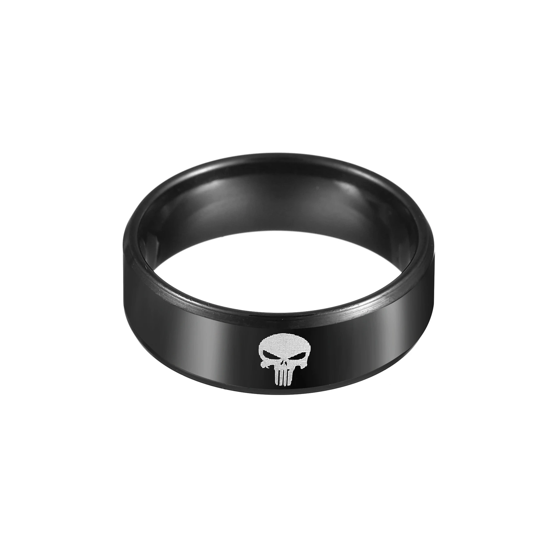 Otakoo comics супергерой череп логотип череп скелет кольцо из нержавеющей стали кольцо для мужчин Бренд женское кольцо
