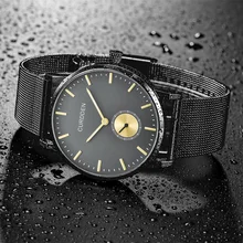Brand CURDDEN font b Couple b font font b Watch b font Fashion Waterproof Stainless Steel