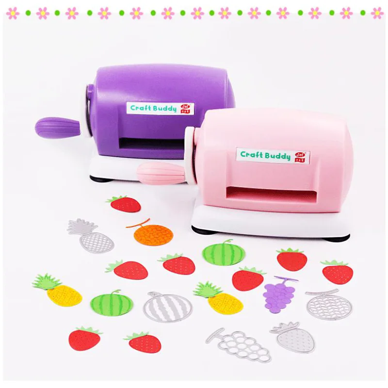 

DIY Dies Cutting Embossing Machine Scrapbooking Dies Cutter Paper Card Die-Cut Machine Home Embossing Dies Tool Pink Purple