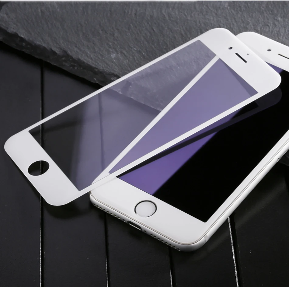 Закаленное стекло Baseus для iPhone 8 8 Plus, ультратонкое защитное стекло 9H для iPhone 7, 7 Plus, пленка с полным покрытием