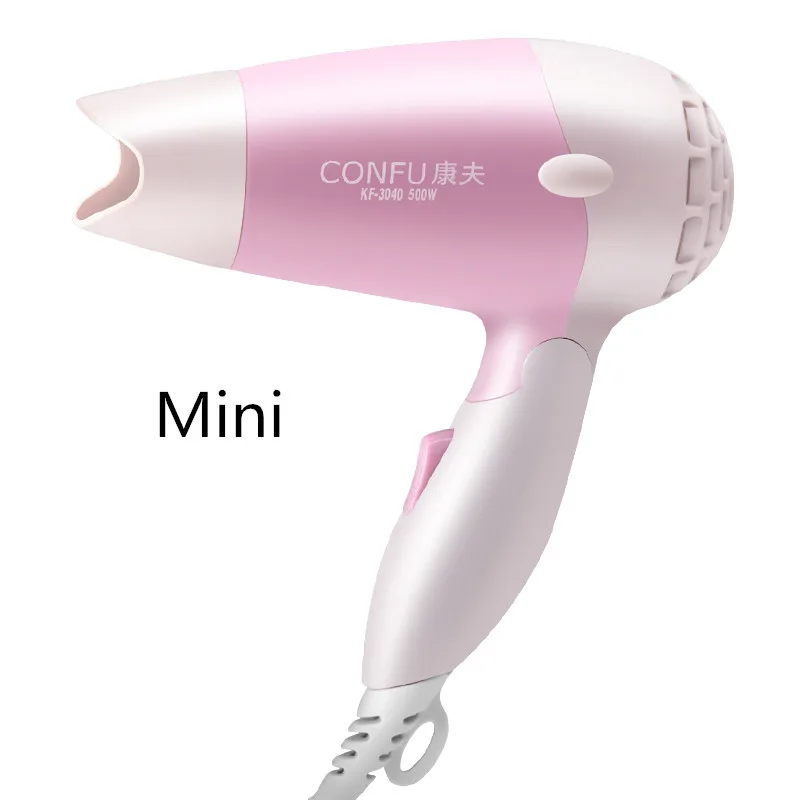 

Mini Fashion Foldable Handle Hair Dryer Low Power Thermostatic Hairdryer Portable 220v