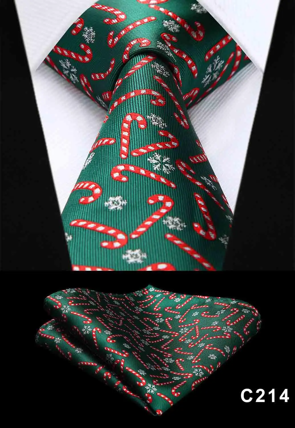 Классические Вечерние, свадебные, рождественские галстуки, подарок, 3,4 дюймов, шелк, свадебные, вечерние, тканые, Классические мужские галстуки# C2 - Цвет: C214