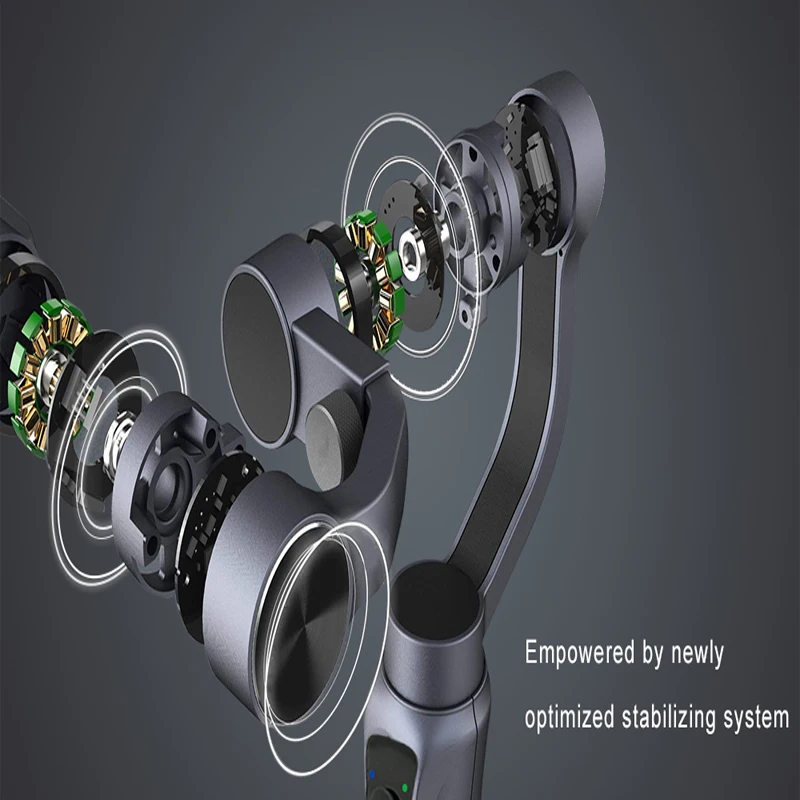  SooCoo Mobile 3 axis stabilizer Handle Gimbal for iphone Samsung Huawei Xiaomi soomth (Phone not in
