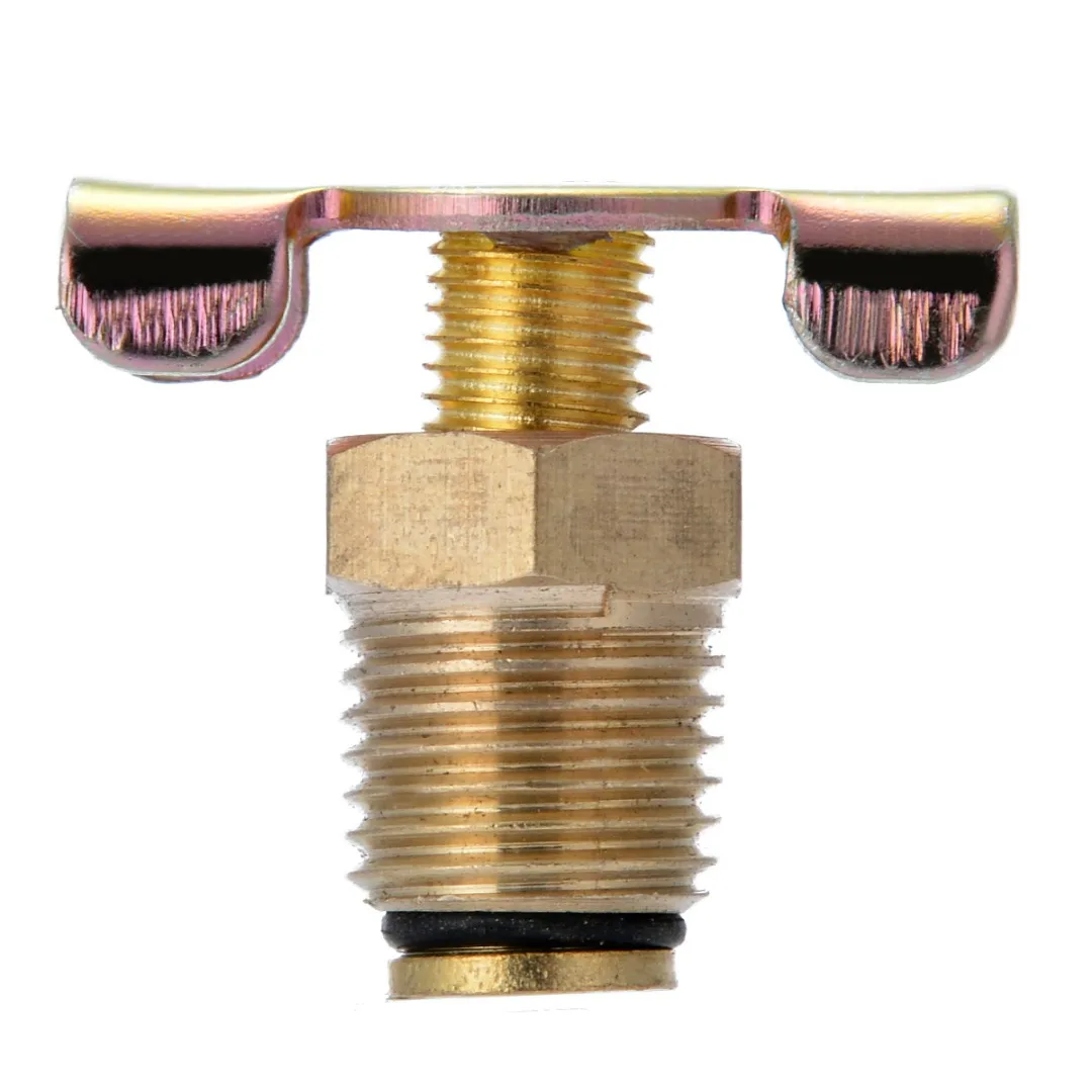 1/4"NPT Brass Water Drain Valve Replacement Part with Corrosion Resistance 30x24cm For Air Compressor