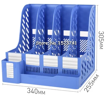 

Grey Blue Document Trays File Holder with Small Cases Plastic File Organizer for Desktop Storage Office Suppiles Classify