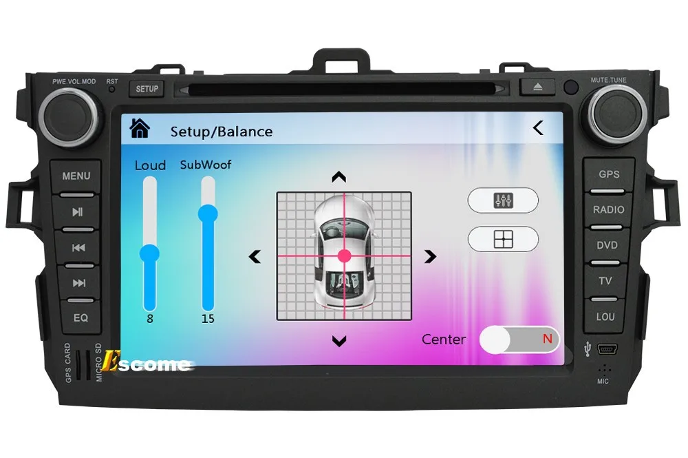 Flash Deal MTK3360 Car DVD Player For Toyota Corolla 2006 2007 2008 2009 2010 2011 with 800MHz CPU Dual Core Bluetooth Radio GPS Navigation 17