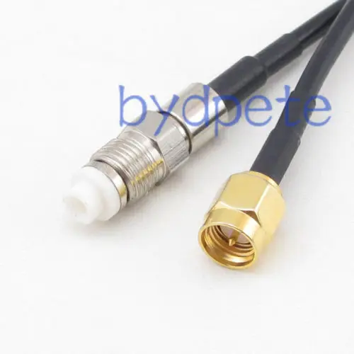

Cable FME female jack to SMA male plug straight RG174 RF Jumper pigtail 4inch~10FT