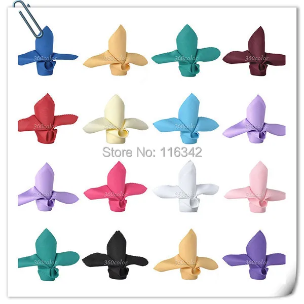 MARIOUS BIG DISCOUNT BEST QUALITY 100pcs 20"*20" Wedding polyester Napkins Cloth /fabric table