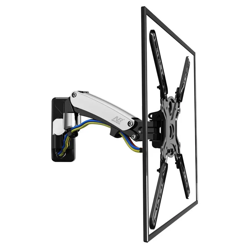 NB F500 التلفزيون جدار جبل 50-60 بوصة شاشات كريستال بلورية حامل الغاز الربيع مجانية رفع قطب قابل للتمدد يقف الذراع الطويلة تلفزيون تعليق قوس