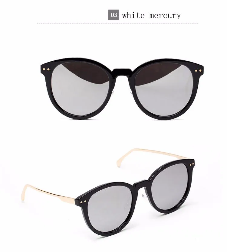 Ralferty Марка Качество корейский стиль поляризационные круглые женские солнцезащитные очки зеркало поляризованные солнцезащитные очки для
