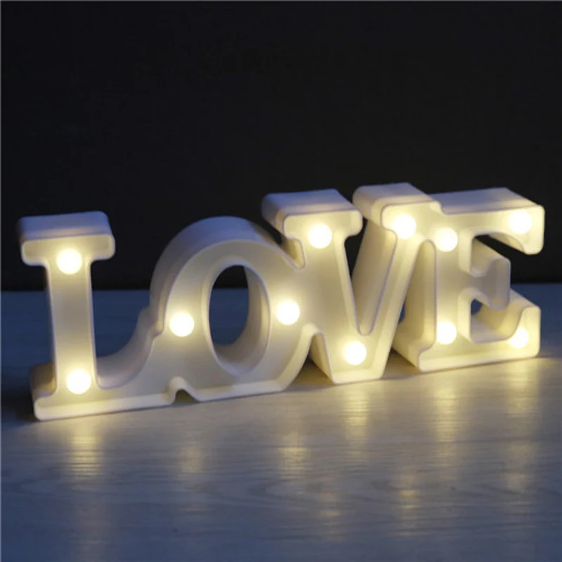 Luzes da Noite luminaria novidade romantic love letter Function 4 : Lampada Led/lamparas/led Lamp Indoor