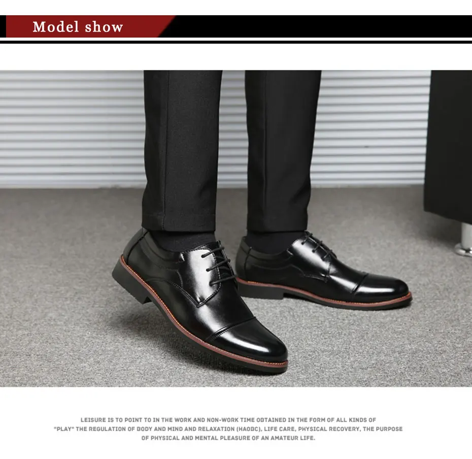 MEIJIANA/модельные туфли; кожаные кроссовки; Туфли-оксфорды; цвет черный, коричневый; мужские оксфорды; официальная Мужская обувь; Sapato