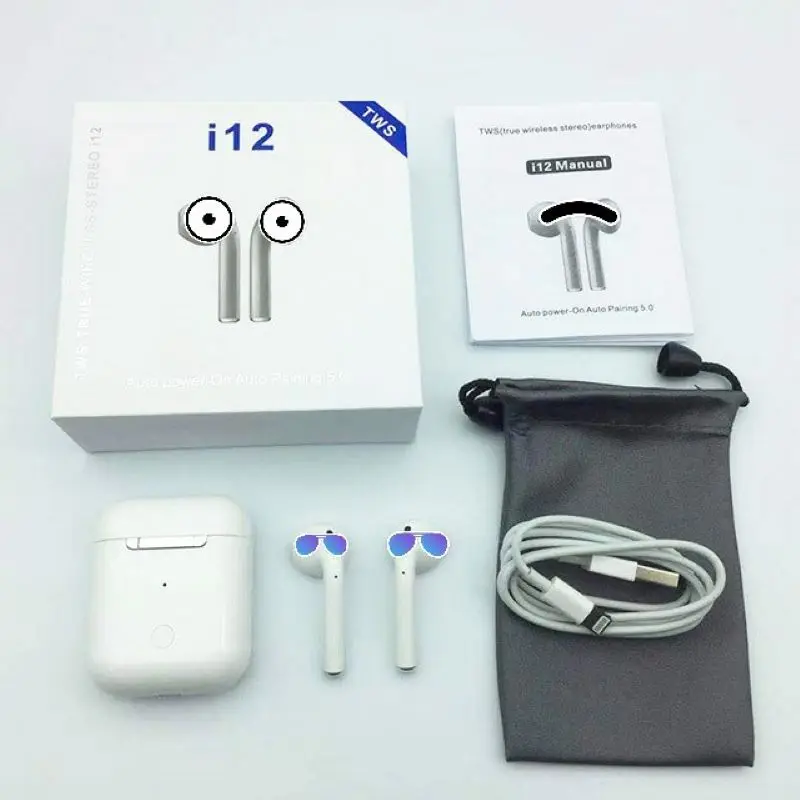 Мини i12 tws PK i10 беспроводные bluetooth-наушники беспроводная гарнитура с сенсорным