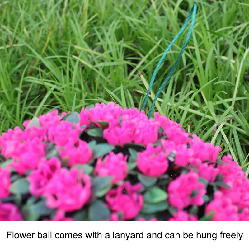 

Newly 20 LEDs Solar Light Flower Ball Hanging Garden Ornament Energy Saving Lamp XSD88